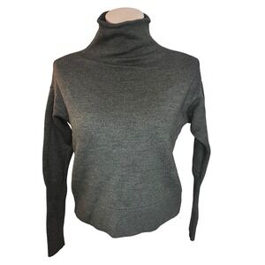 Wilfred Aritzia Merino Wool Roll Nek Sweater Olive Womens Small Cottage Minimal